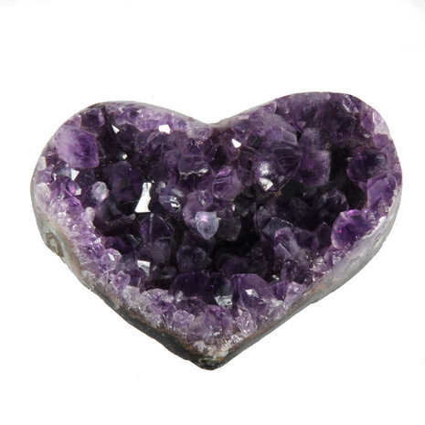 Amethist cluster hart 6 - 7 cm Amethist cluster hart 6 - 7 cm