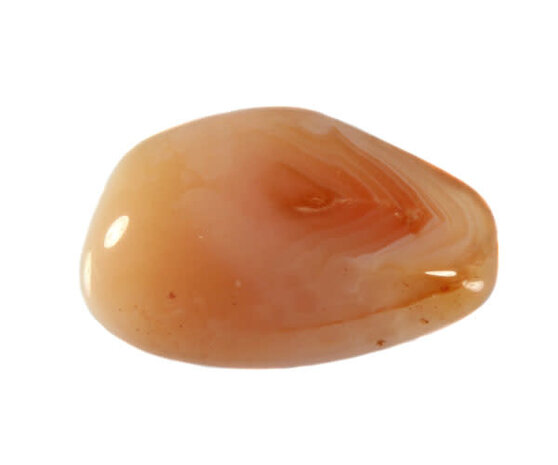 Agaat (abrikoos) steen getrommeld 10 - 20 gram Agaat (abrikoos) steen getrommeld 10 - 20 gram