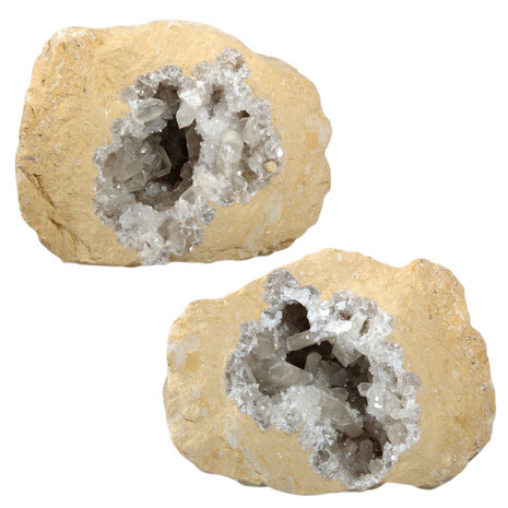 Celestien (wit) geode paar 5311  gram Celestien (wit) geode paar 5311  gram