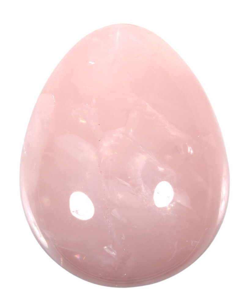 Rozenkwarts edelsteen ei 4,8 tot 5 cm