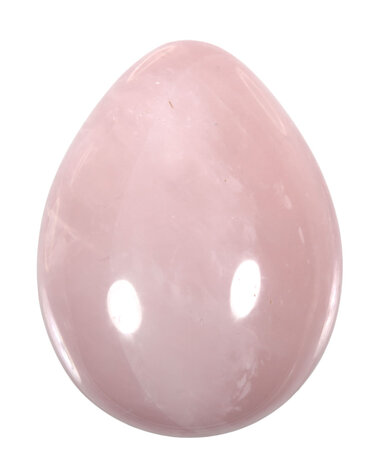 Rozenkwarts edelsteen ei 5,3 tot 5,5 cm