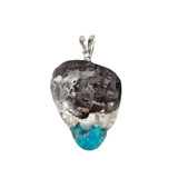 Cavansiet hanger met zilveren oogje Cavansiet hanger met zilveren oogje