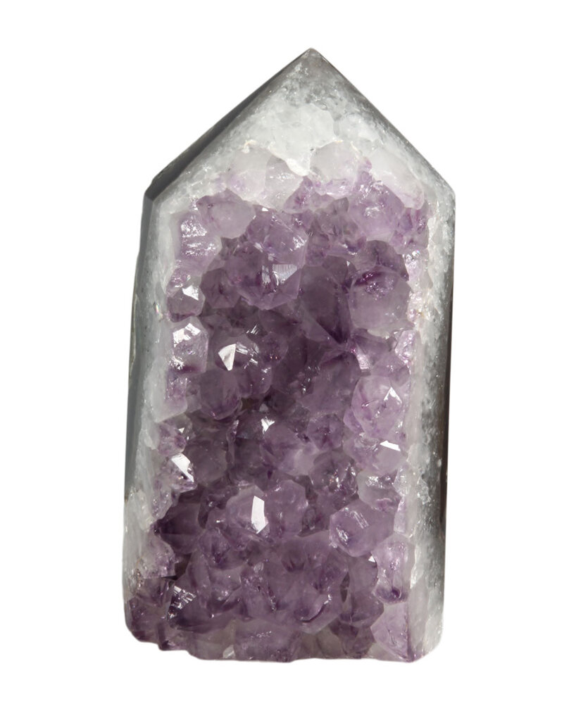 Amethist cluster punt geslepen 14,5 x 7,5 x 6,5 cm | 1065 gram Amethist cluster punt geslepen 14,5 x 7,5 x 6,5 cm | 1065 gram