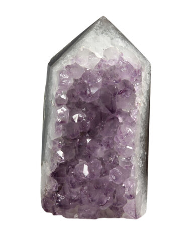 Amethist cluster punt geslepen 14,5 x 7,5 x 6,5 cm | 1065 gram Amethist cluster punt geslepen 14,5 x 7,5 x 6,5 cm | 1065 gram