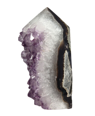 Amethist cluster punt geslepen 14,5 x 7,5 x 6,5 cm | 1065 gram Amethist cluster punt geslepen 14,5 x 7,5 x 6,5 cm | 1065 gram