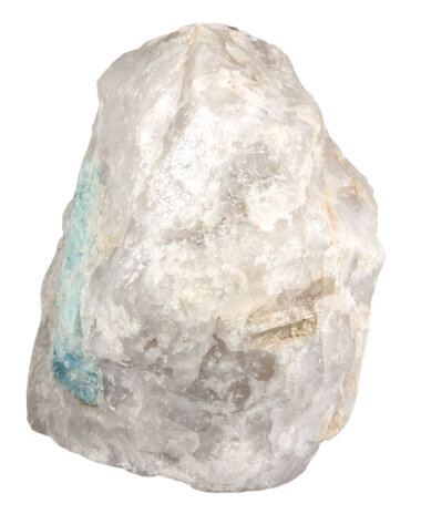 Aquamarijn (blauw) kristal in rookkwarts staand ruw 22 x 20 x 15 cm | 9330 gram Aquamarijn (blauw) kristal in rookkwarts staand ruw 22 x 20 x 15 cm | 9330 gram