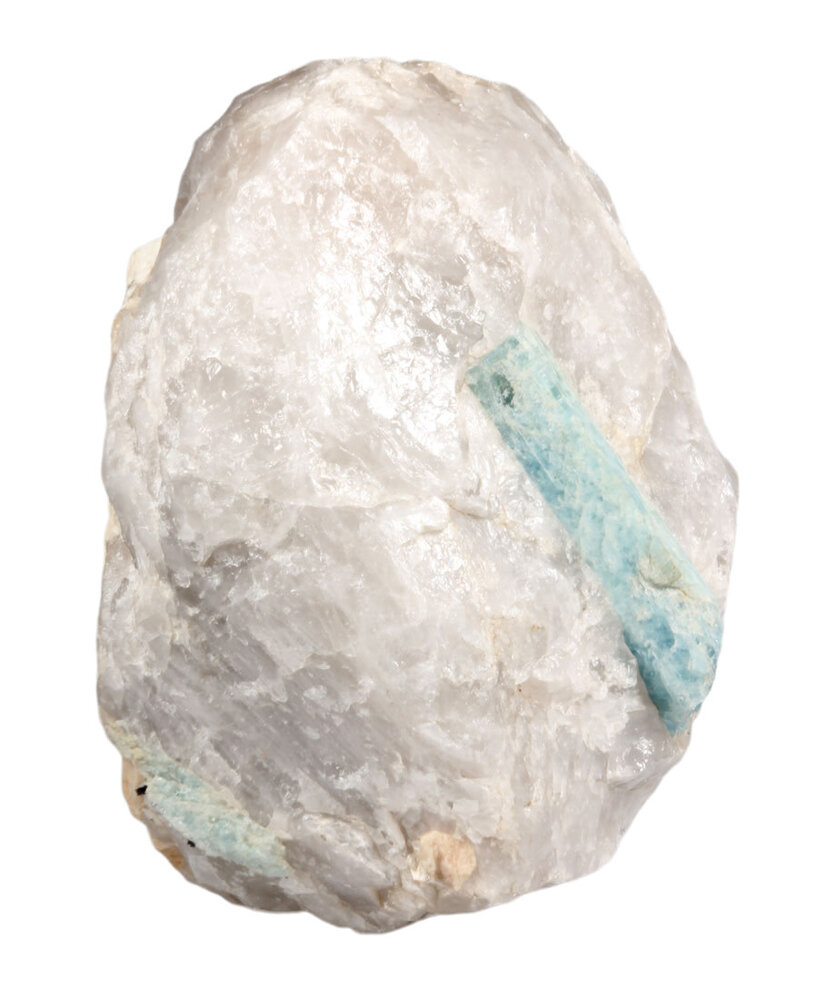 Aquamarijn (blauw) kristal in rookkwarts staand ruw 22 x 20 x 15 cm | 9330 gram Aquamarijn (blauw) kristal in rookkwarts staand ruw 22 x 20 x 15 cm | 9330 gram