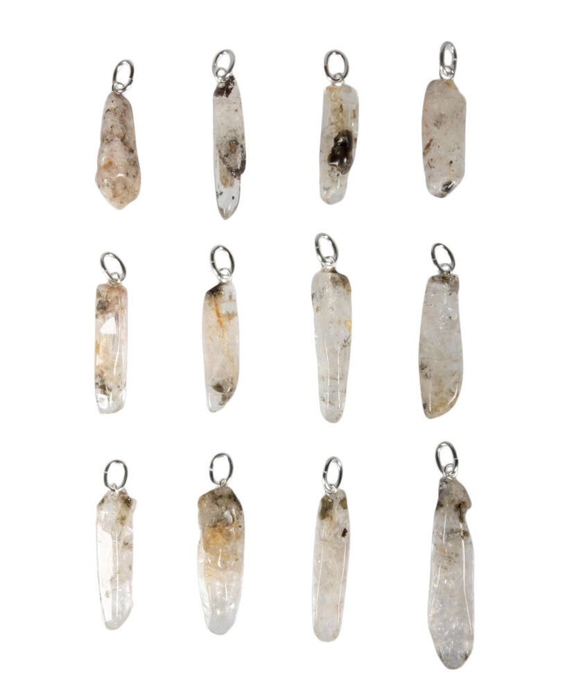 Heksenvinger hanger met zilveren oogje