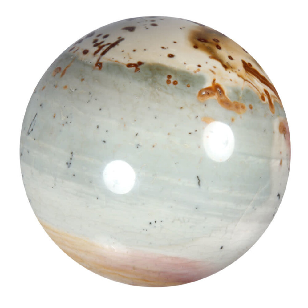 Jaspis (polychroom) bol 76 mm | 607 gram Jaspis (polychroom) bol 76 mm | 607 gram