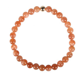 Zonnesteen armband A-kwaliteit met 14k gouden kraal | 6 mm kralen Zonnesteen armband A-kwaliteit met 14k gouden kraal | 6 mm kralen