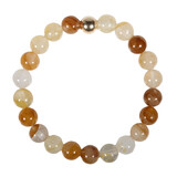 Golden healer (limonietkwarts) armband met 14k gouden kraal | 8 mm Golden healer (limonietkwarts) armband met 14k gouden kraal | 8 mm
