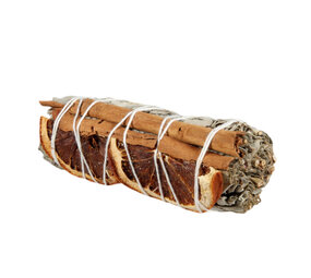 Salie smudge stick 10 cm | met kaneel en sinaasappel Salie smudge stick 10 cm | met kaneel en sinaasappel