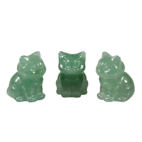 Aventurijn kat 3 x 2,2 x 2 cm Aventurijn kat 3 x 2,2 x 2 cm