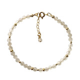 Maansteen gold filled armband | 4 mm facet Maansteen gold filled armband | 4 mm facet