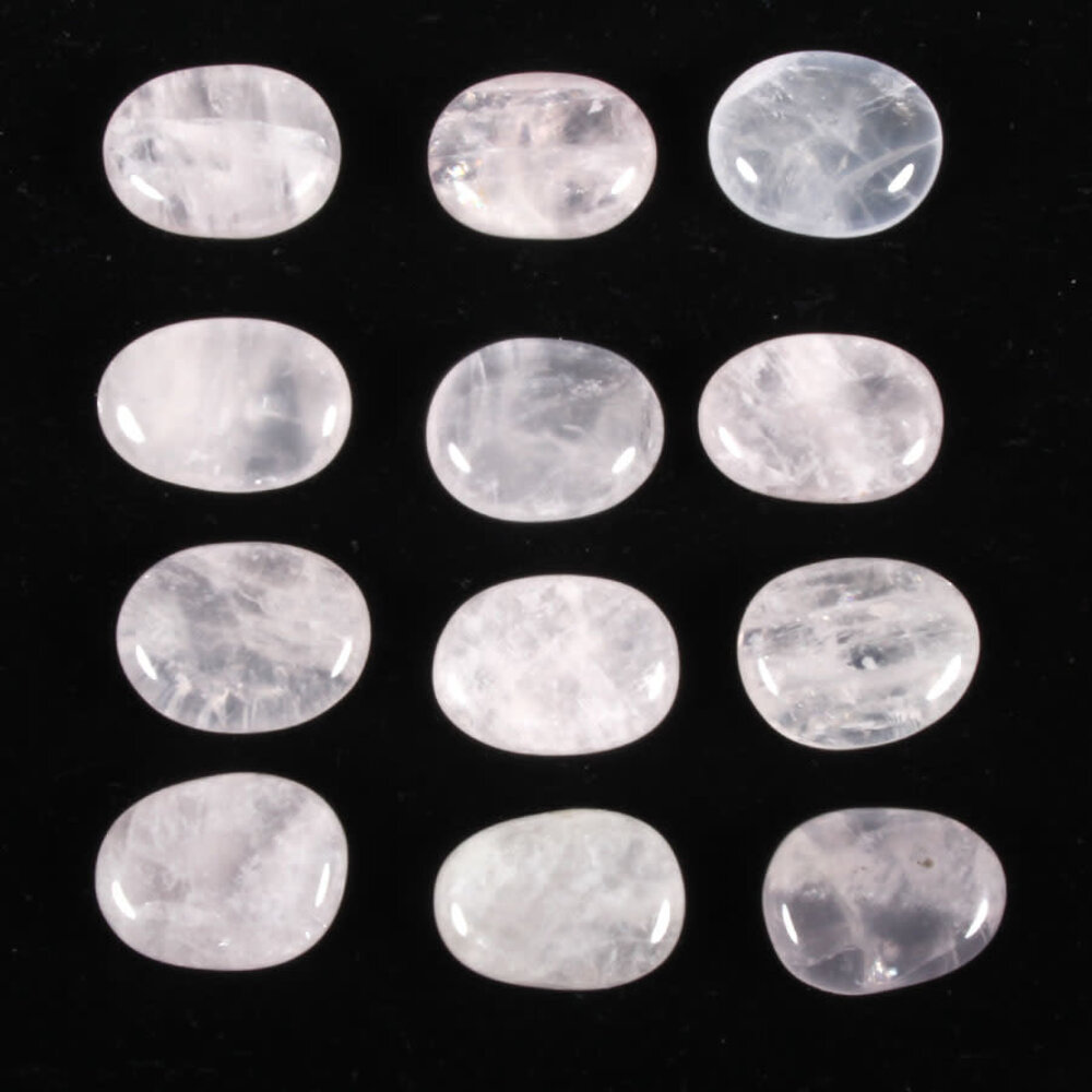 Rozenkwarts steen plat gepolijst klein