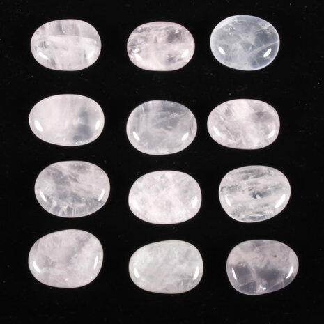 Rozenkwarts steen plat gepolijst klein