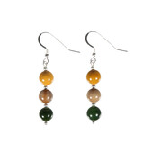 Zilveren oorbellen goede reis 8 mm kralen Zilveren oorbellen goede reis 8 mm kralen