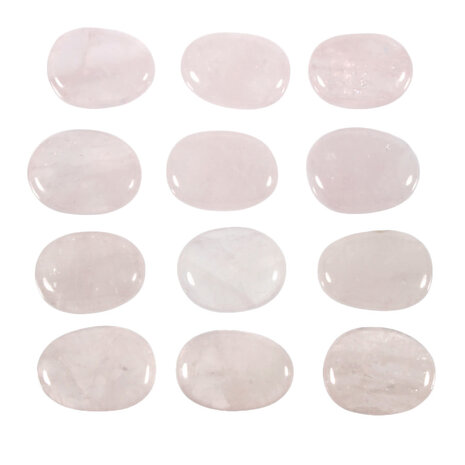 Rozenkwarts steen plat gepolijst klein