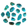 Turkoois steen getrommeld 5 - 10 gram Turkoois steen getrommeld 5 - 10 gram