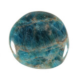 Apatiet (blauw) steen plat gepolijst Apatiet (blauw) steen plat gepolijst