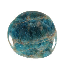 Apatiet (blauw) steen plat gepolijst