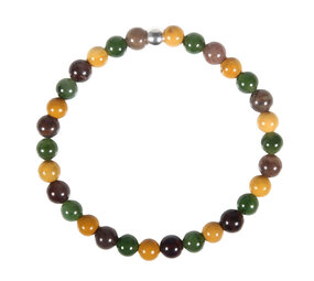 Armband goede reis 18 cm | 6 mm kralen Armband goede reis 18 cm | 6 mm kralen