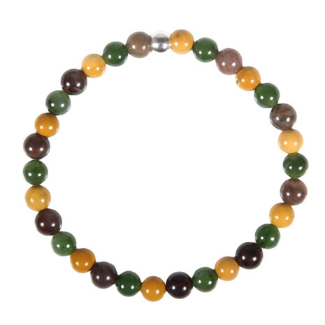 Armband goede reis 18 cm | 6 mm kralen Armband goede reis 18 cm | 6 mm kralen