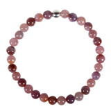 Saffier (roze) armband 18 cm | 6 - 7 mm kralen Saffier (roze) armband 18 cm | 6 - 7 mm kralen