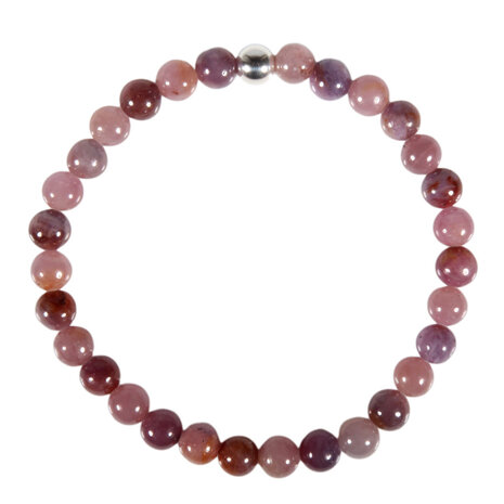 Saffier (roze) armband 18 cm | 6 - 7 mm kralen Saffier (roze) armband 18 cm | 6 - 7 mm kralen