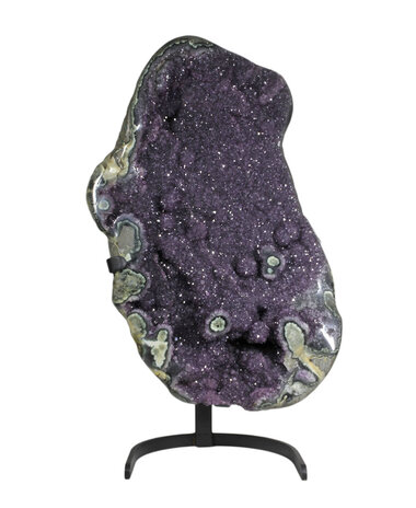 Amethist cluster 67 x 43 x 16 cm / 31780 gram | op standaard