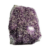 Amethist cluster met calciet (hondentand) staand 27,5 x 23 x 17 cm | 10650 gram