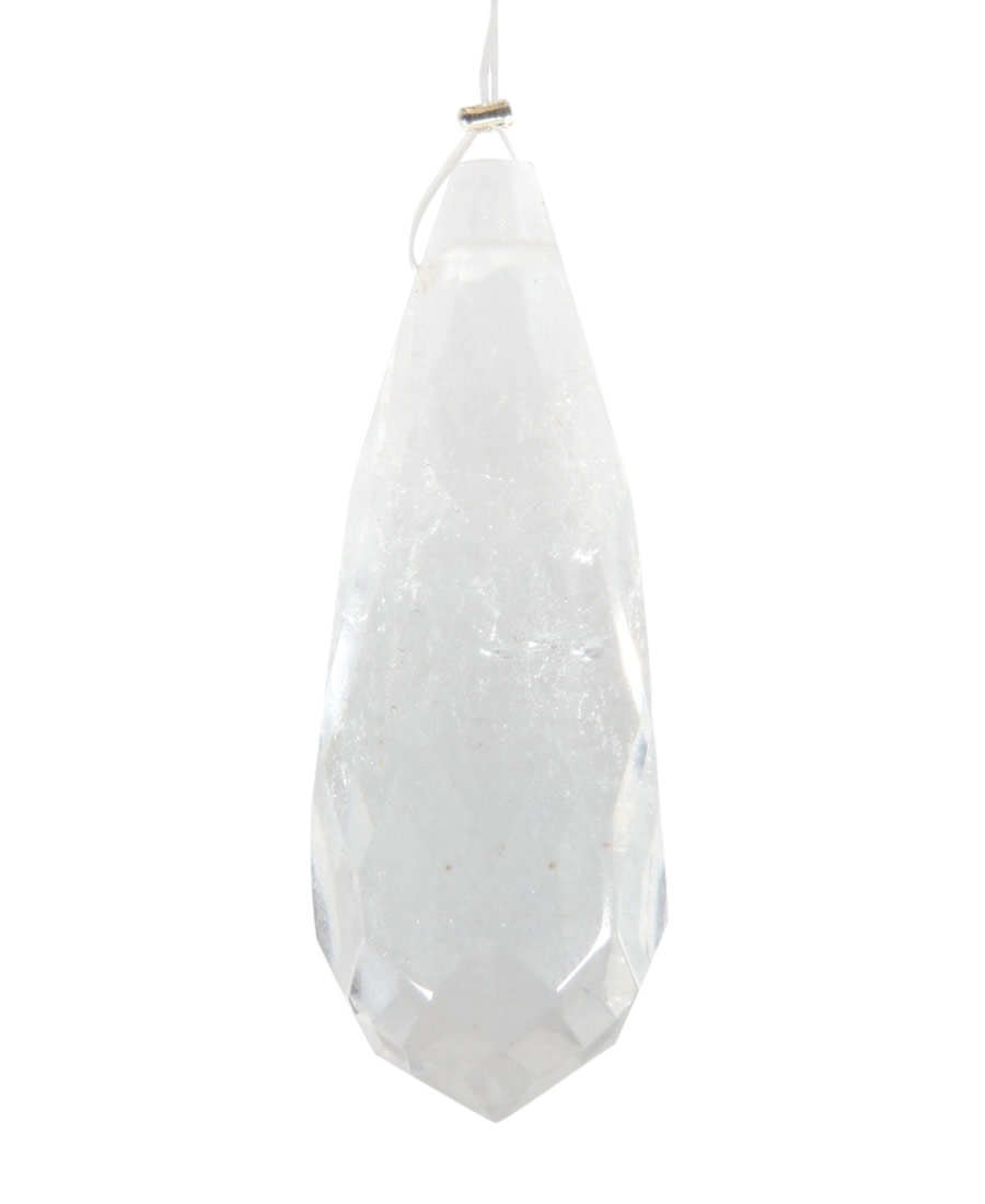 Bergkristal feng shui raamkristal | druppel gefacetteerd
