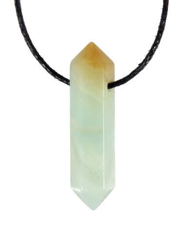 Amazoniet hanger dubbeleinder doorboord