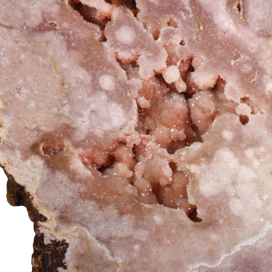Amethist (roze) op muurbeugel 46 x 24 x 3 cm | 5320 gram