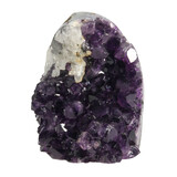 Amethist cluster staand met calciet kristal 10 x 8 x 7 cm | 679 gram