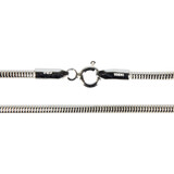 Zilveren ketting slang 45 cm 2 mm dik