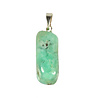 Chrysopraas hanger met 14k gouden oogje Chrysopraas hanger met 14k gouden oogje