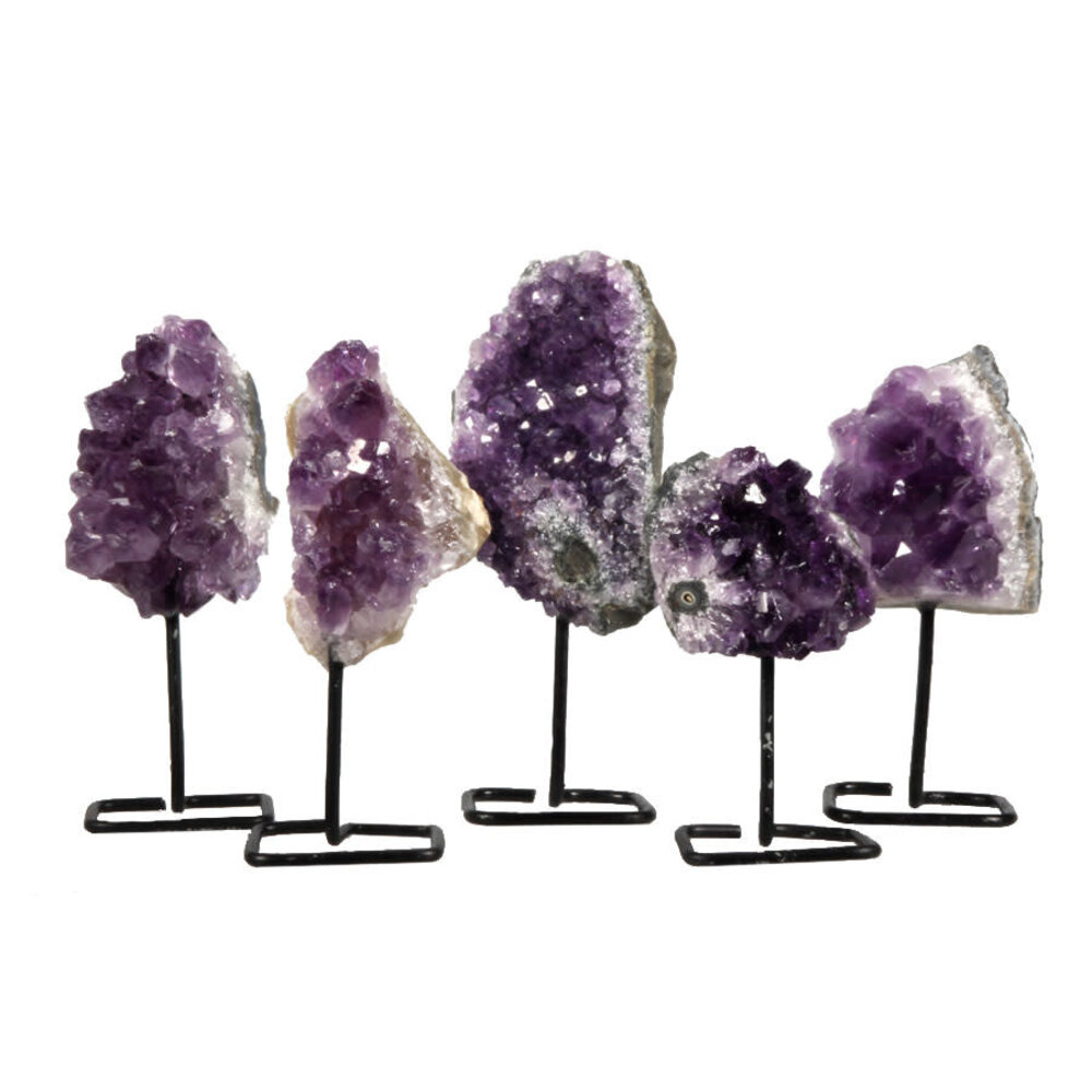 Amethist cluster op standaard klein