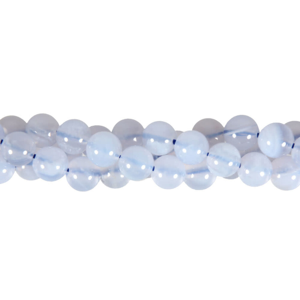 Chalcedoon kralen rond 6 mm (streng van 40 cm)