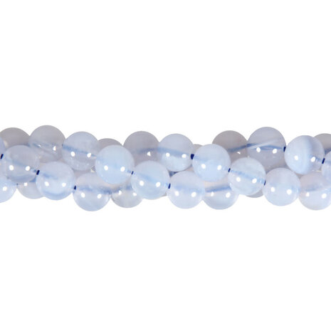 Chalcedoon kralen rond 6 mm (streng van 40 cm)