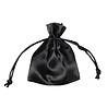 Buideltje satijn zwart