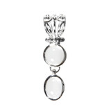 Zilveren hanger bergkristal | rond en ovaal Zilveren hanger bergkristal | rond en ovaal