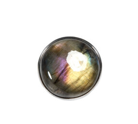 Zilveren ring labradoriet maat 18 | rond 2,2 cm Zilveren ring labradoriet maat 18 | rond 2,2 cm