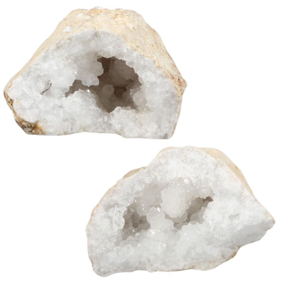Bergkristal geode paar 21 x 17 x 12 cm | 4690 gram