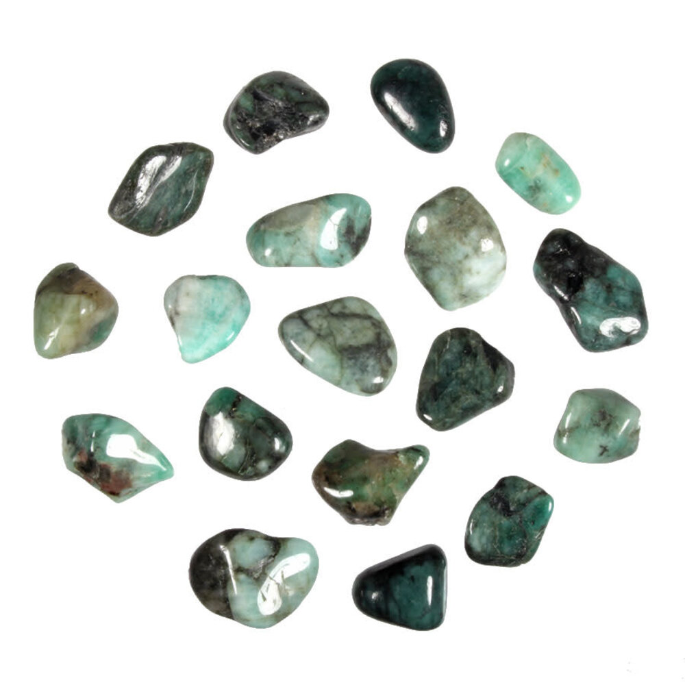 Smaragd steen getrommeld 2 - 5 gram