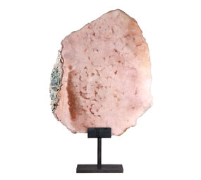 Amethist (roze) op standaard 32 x 27 x 1,5 cm | 3019 gram Amethist (roze) op standaard 32 x 27 x 1,5 cm | 3019 gram
