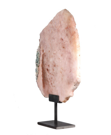 Amethist (roze) op standaard 32 x 27 x 1,5 cm | 3019 gram Amethist (roze) op standaard 32 x 27 x 1,5 cm | 3019 gram