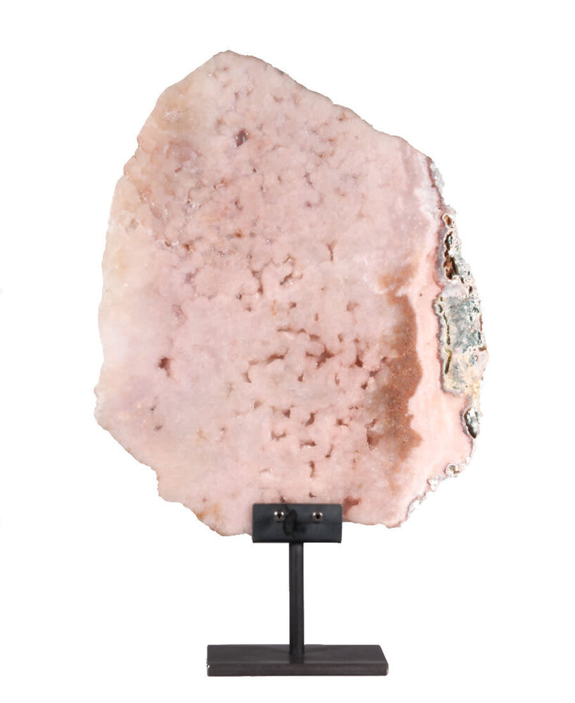 Amethist (roze) op standaard 32 x 27 x 1,5 cm | 3019 gram Amethist (roze) op standaard 32 x 27 x 1,5 cm | 3019 gram