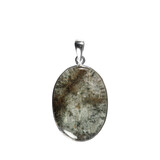 Zilveren hanger sjamaankwarts | ovaal 3 x 2,1 cm