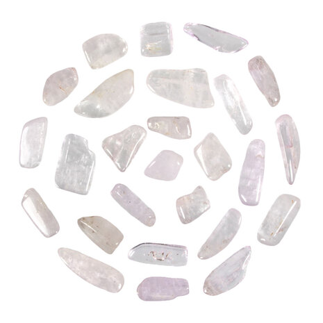 Kunziet steen getrommeld 2 - 5 gram Kunziet steen getrommeld 2 - 5 gram